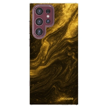 Picasee átlátszó szilikon tok az alábbi mobiltelefonokra Samsung Galaxy S22 Ultra 5G - Black