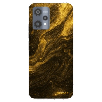 Picasee átlátszó szilikon tok az alábbi mobiltelefonokra Realme 9 Pro 5G - Black