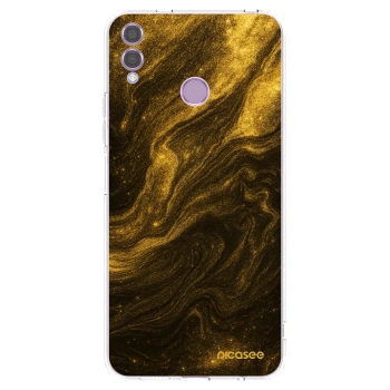 Picasee átlátszó szilikon tok az alábbi mobiltelefonokra Honor 8X - Black