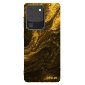 Picasee átlátszó szilikon tok az alábbi mobiltelefonokra Samsung Galaxy S20 Ultra 5G G988F - Black