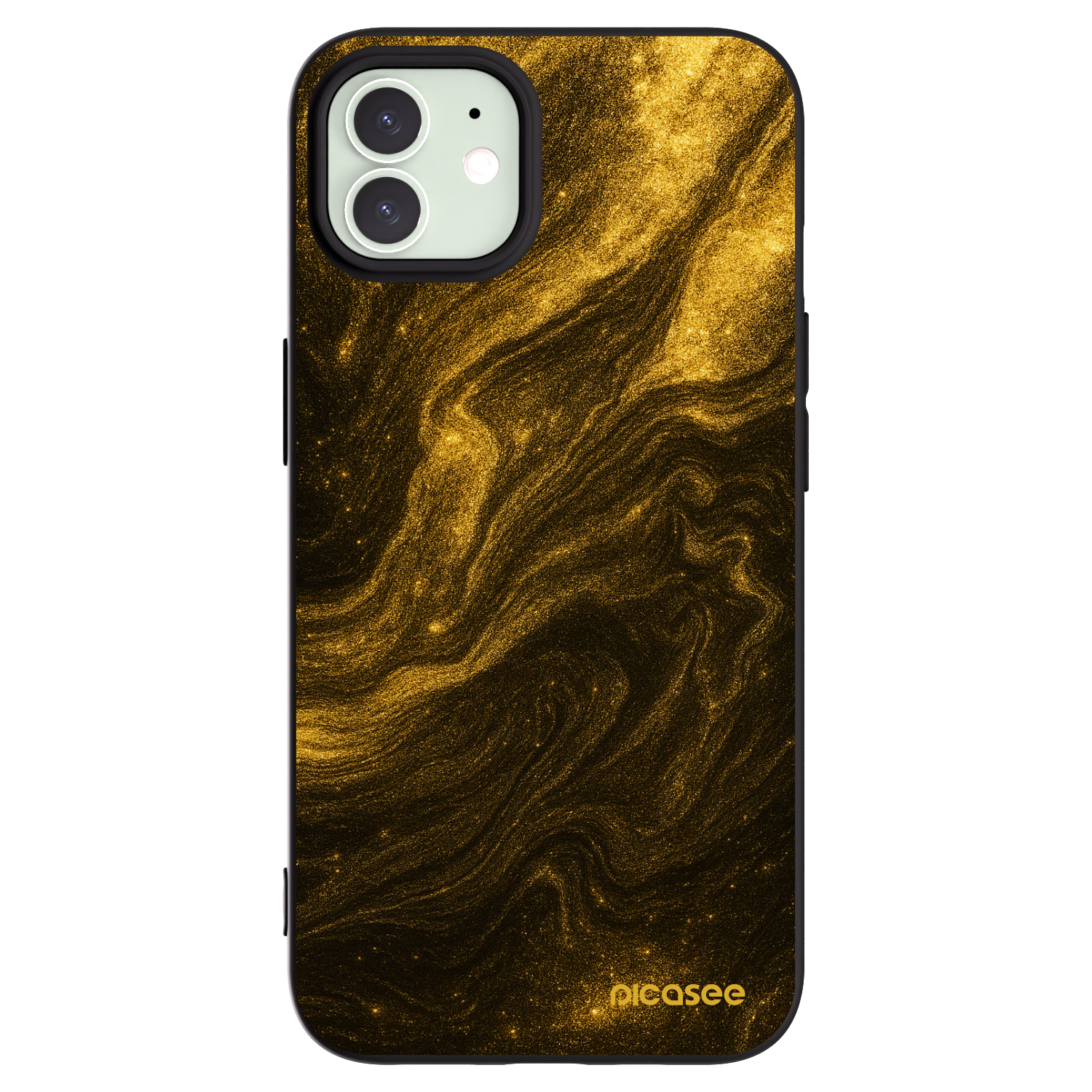 Picasee fekete szilikon tok az alábbi mobiltelefonokra Apple iPhone 12 Pro - Black