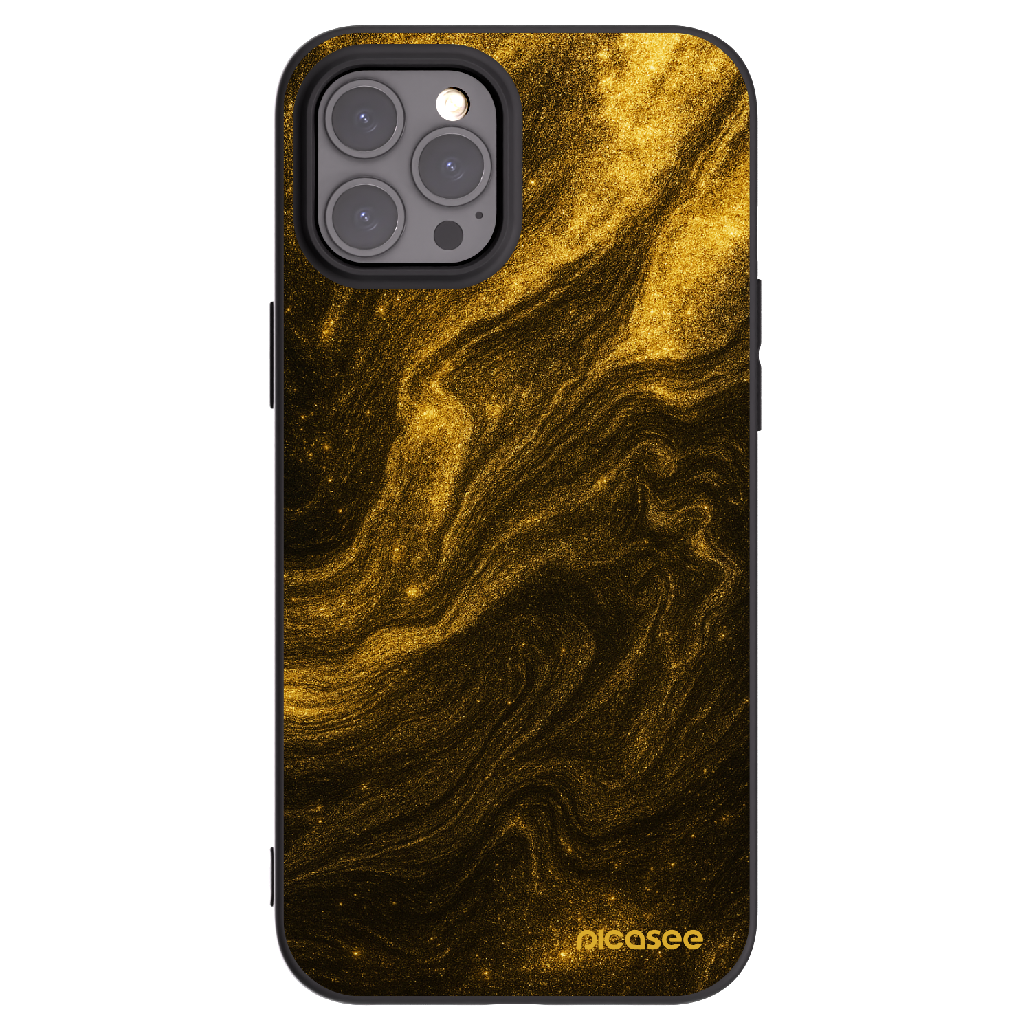 Picasee fekete szilikon tok az alábbi mobiltelefonokra Apple iPhone 12 Pro Max - Black