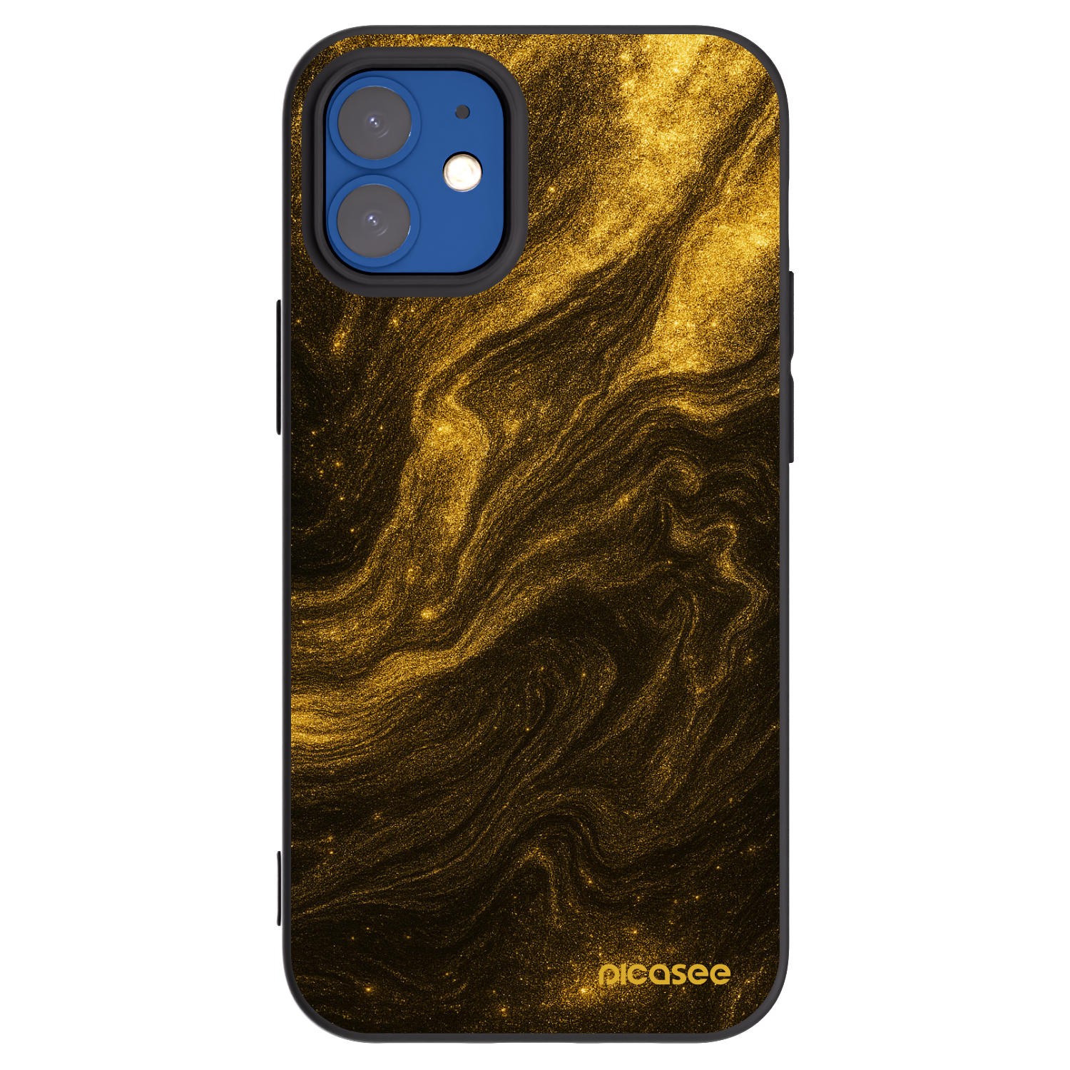 Picasee fekete szilikon tok az alábbi mobiltelefonokra Apple iPhone 12 mini - Black