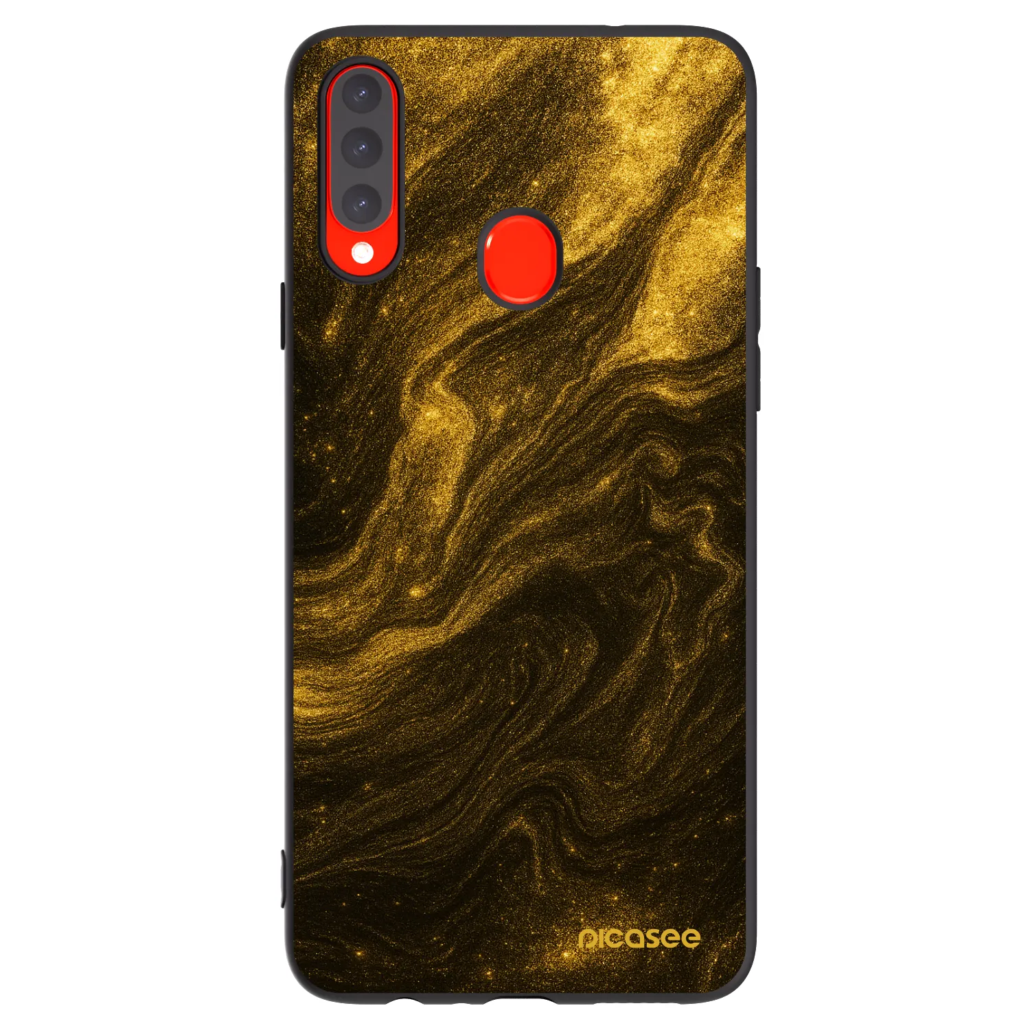 Picasee fekete szilikon tok az alábbi mobiltelefonokra Samsung Galaxy A20s - Black