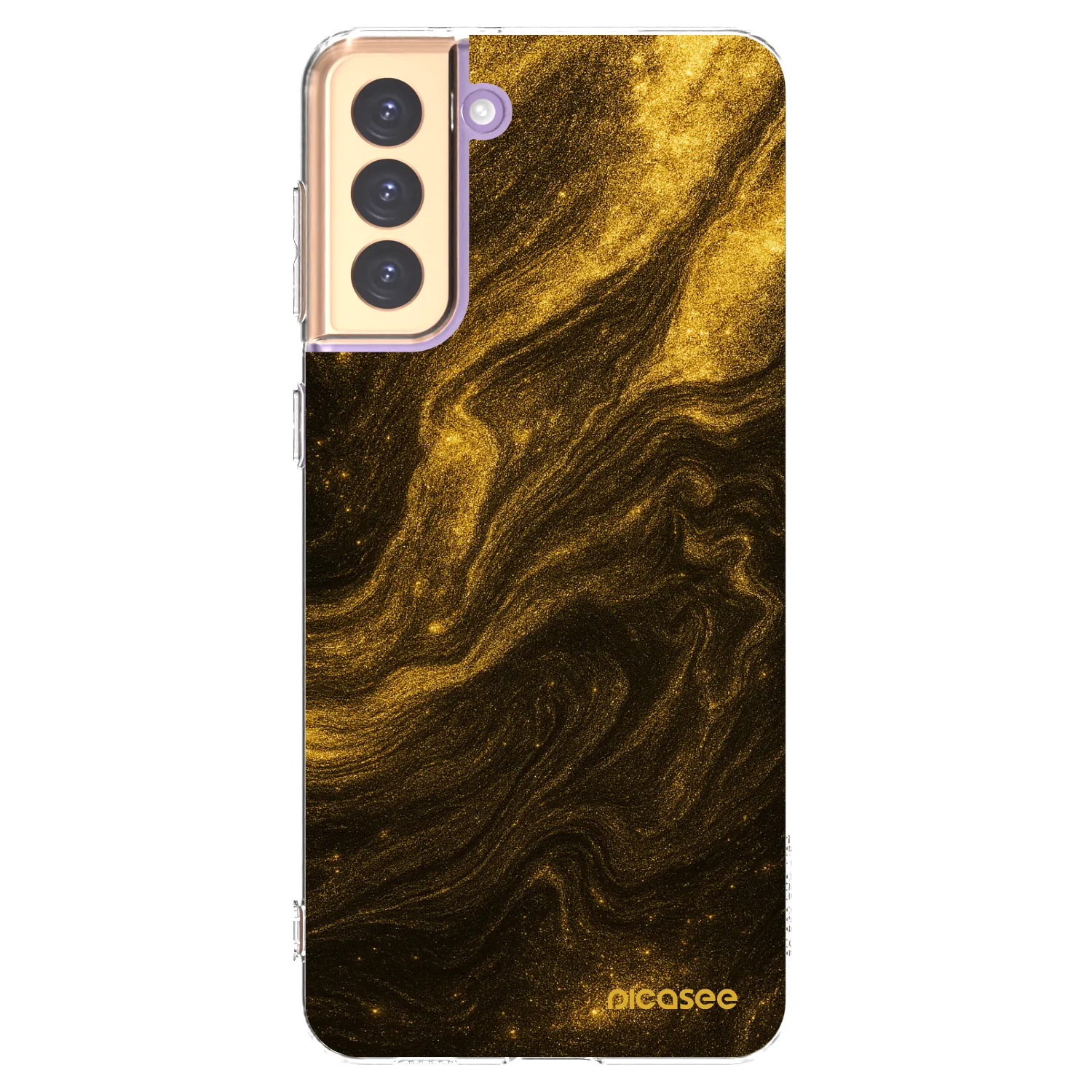 Picasee átlátszó szilikon tok az alábbi mobiltelefonokra Samsung Galaxy S21+ 5G G996F - Black