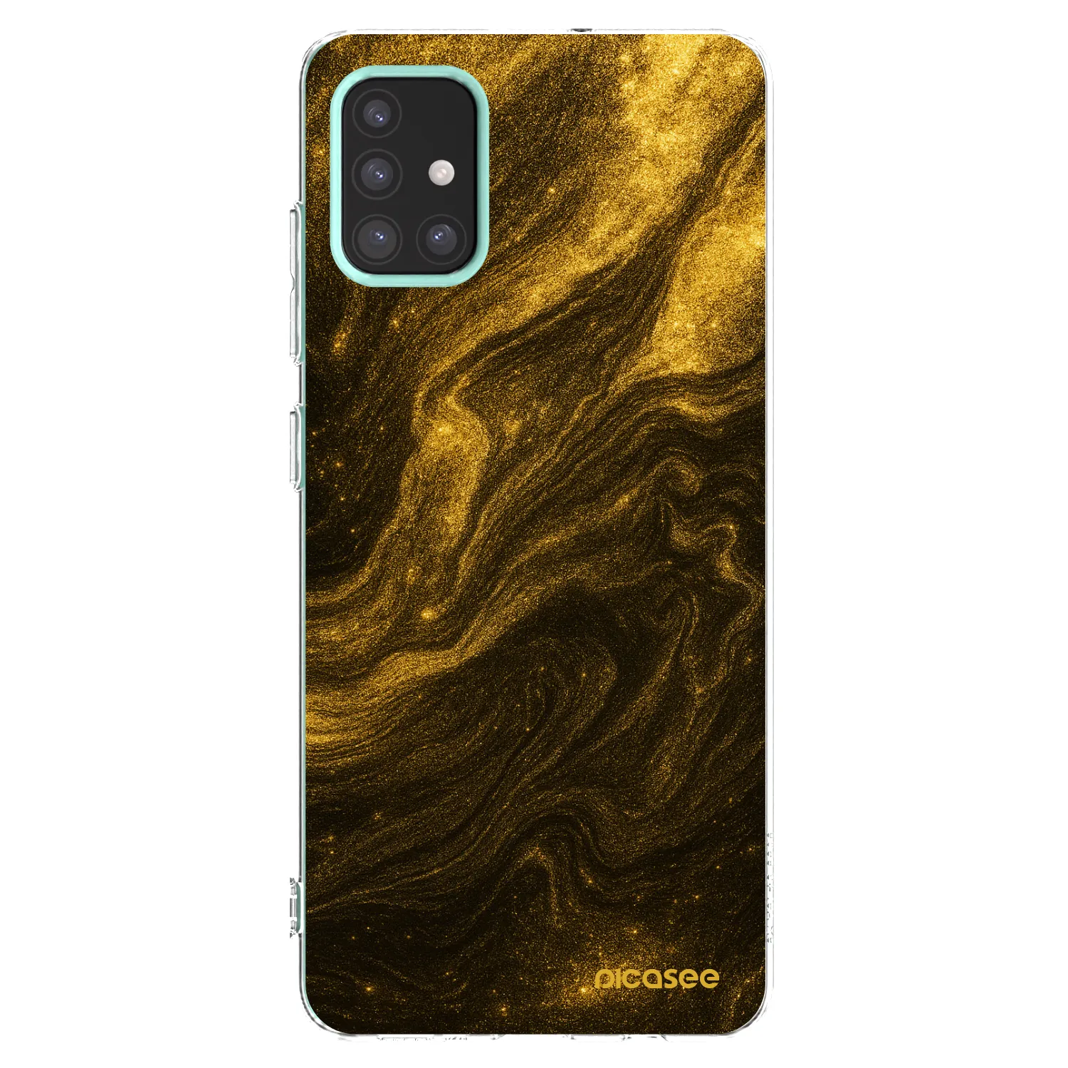 Picasee átlátszó szilikon tok az alábbi mobiltelefonokra Samsung Galaxy M31s - Black