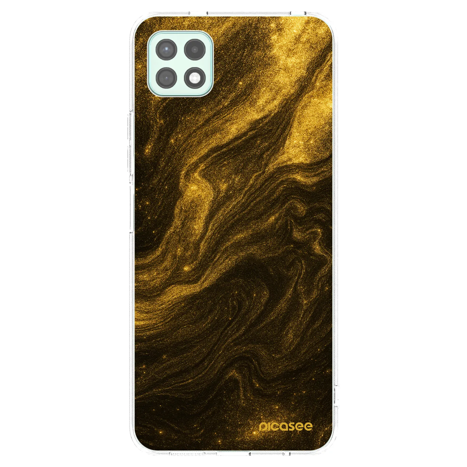Picasee átlátszó szilikon tok az alábbi mobiltelefonokra Samsung Galaxy A22 A226B 5G - Black