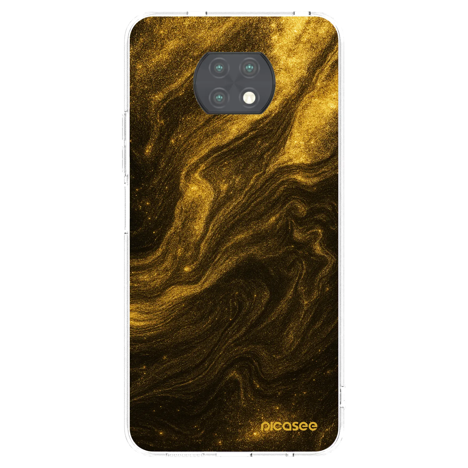 Picasee átlátszó szilikon tok az alábbi mobiltelefonokra Xiaomi Redmi Note 9T - Black