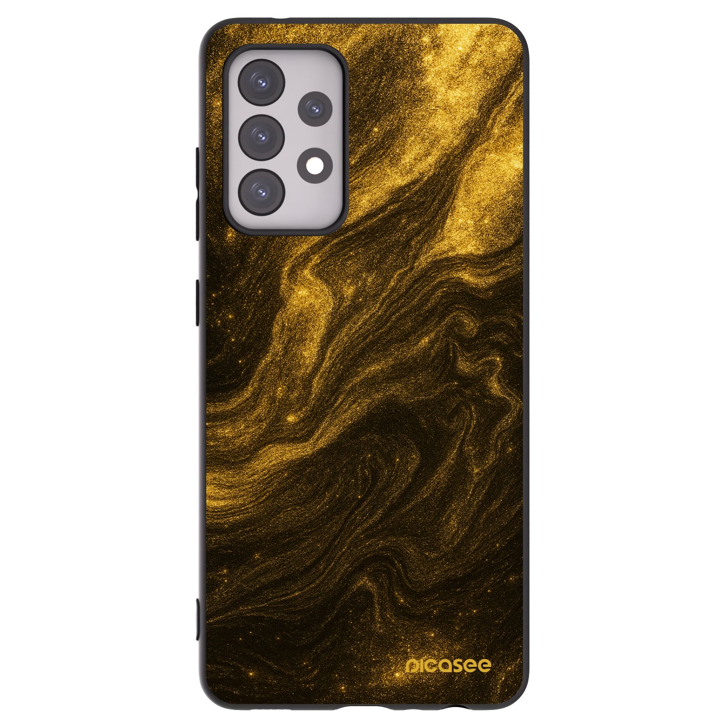 Picasee fekete szilikon tok az alábbi mobiltelefonokra Samsung Galaxy A52s 5G A528B - Black