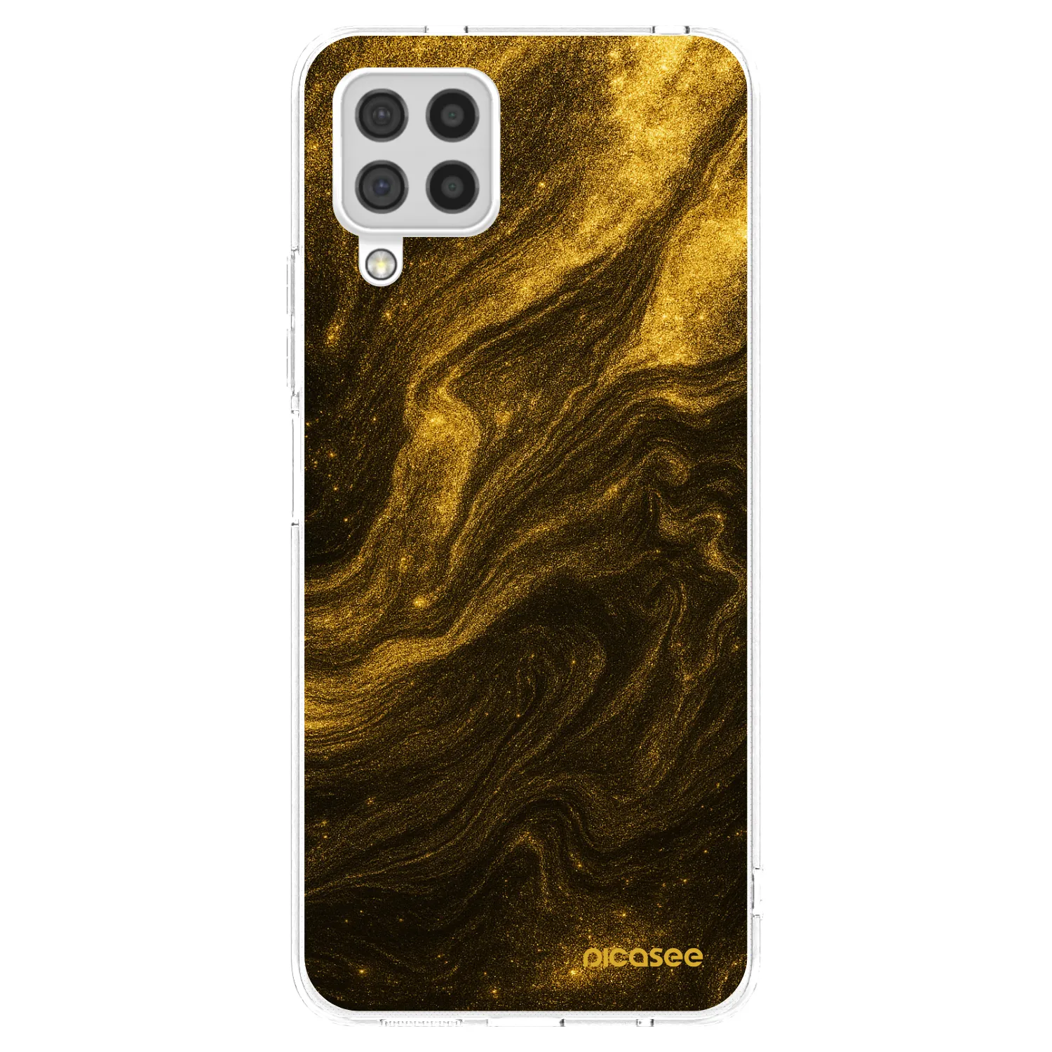 Picasee átlátszó szilikon tok az alábbi mobiltelefonokra Samsung Galaxy A22 A225F 4G - Black
