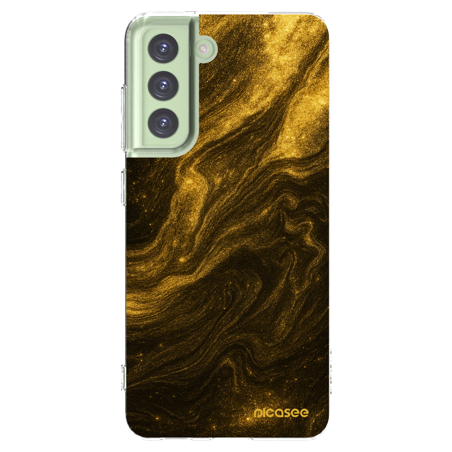 Picasee átlátszó szilikon tok az alábbi mobiltelefonokra Samsung Galaxy S21 FE 5G - Black