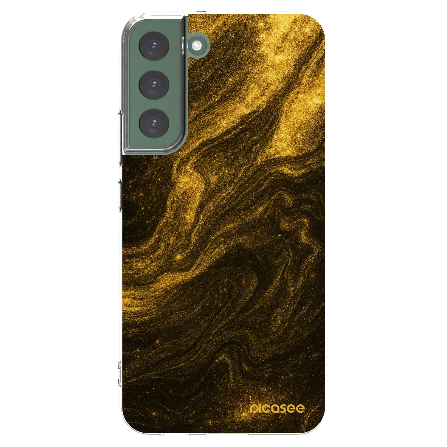 Picasee átlátszó szilikon tok az alábbi mobiltelefonokra Samsung Galaxy S22+ 5G - Black