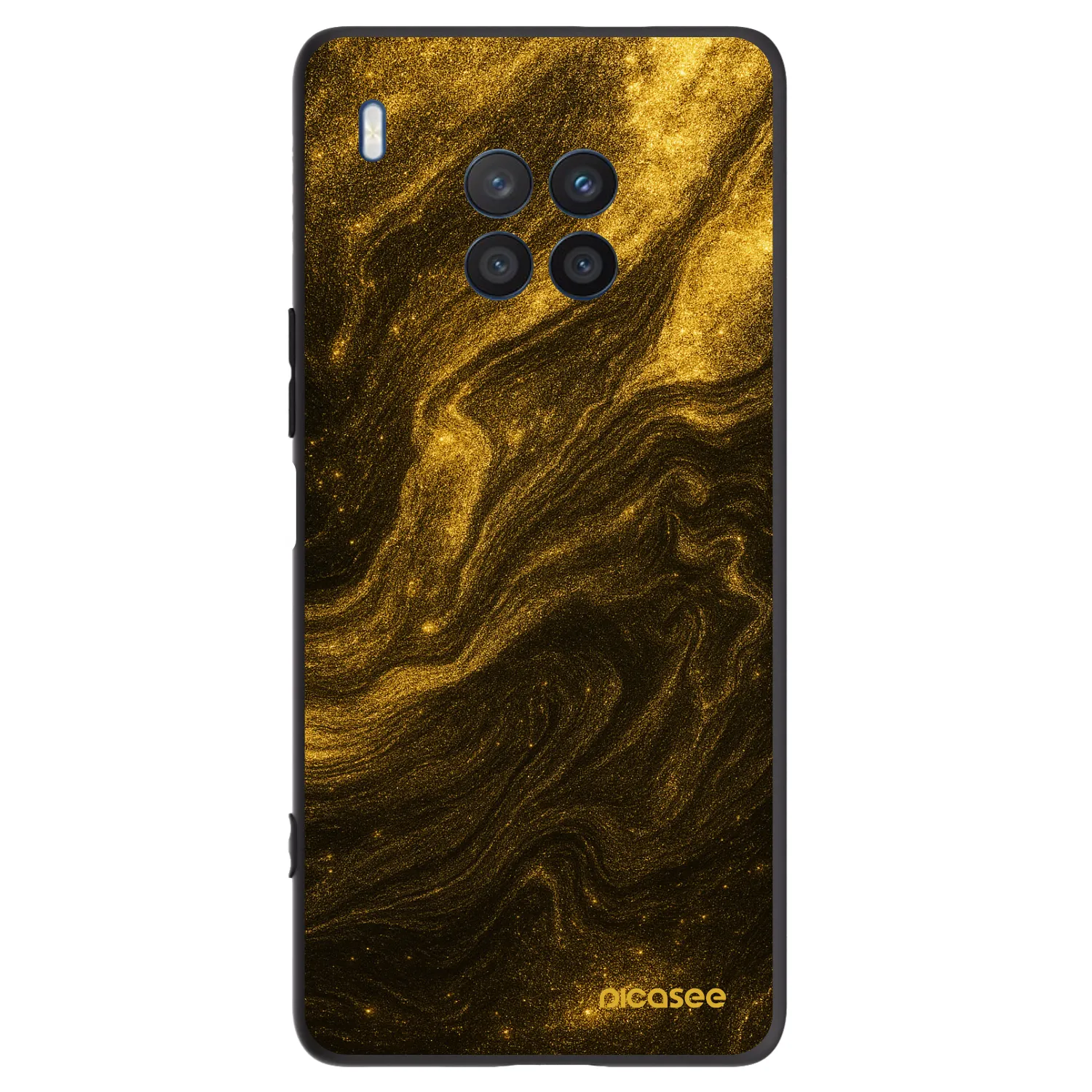 Picasee fekete szilikon tok az alábbi mobiltelefonokra Honor 50 Lite - Black