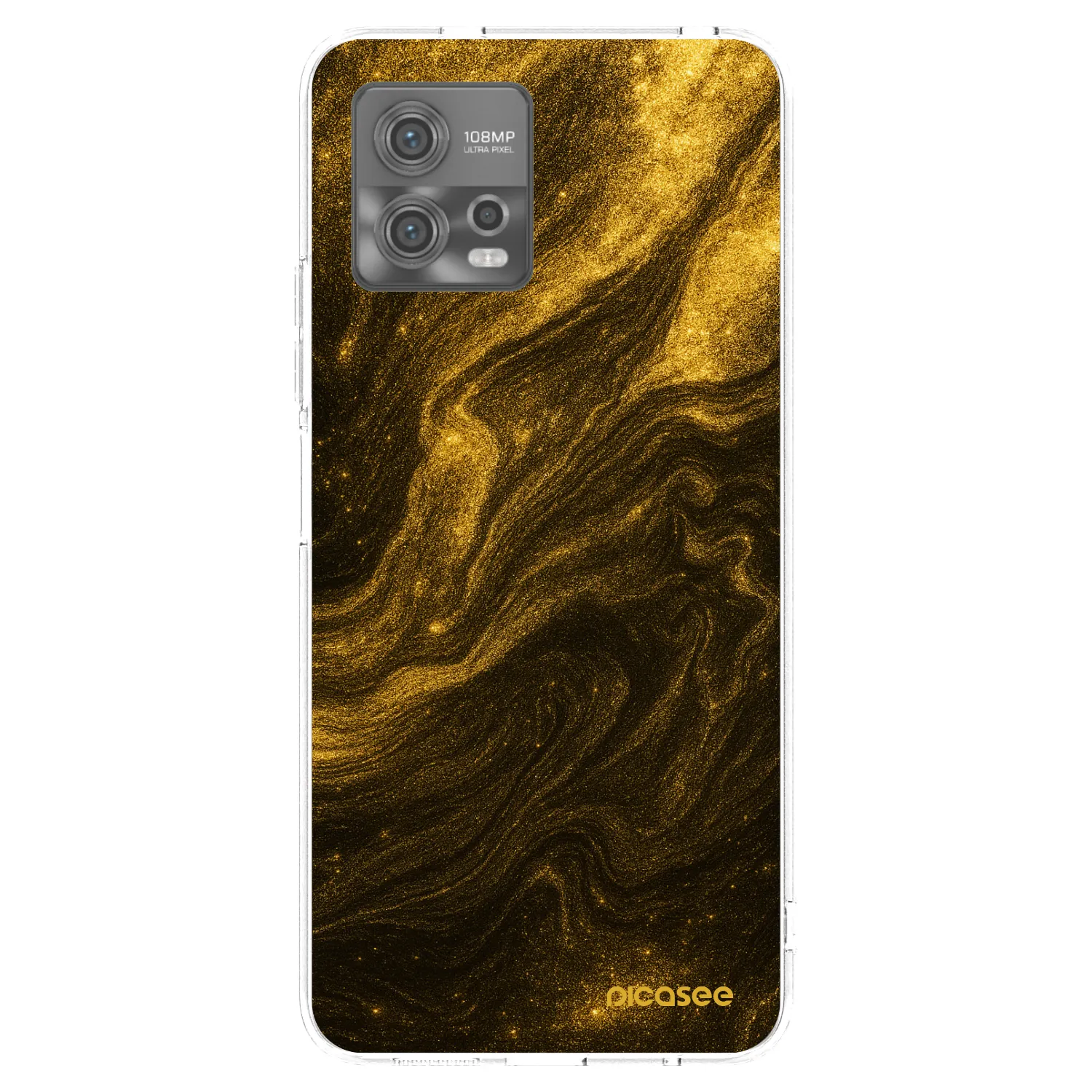 Picasee átlátszó szilikon tok az alábbi mobiltelefonokra Motorola Moto G72 - Black