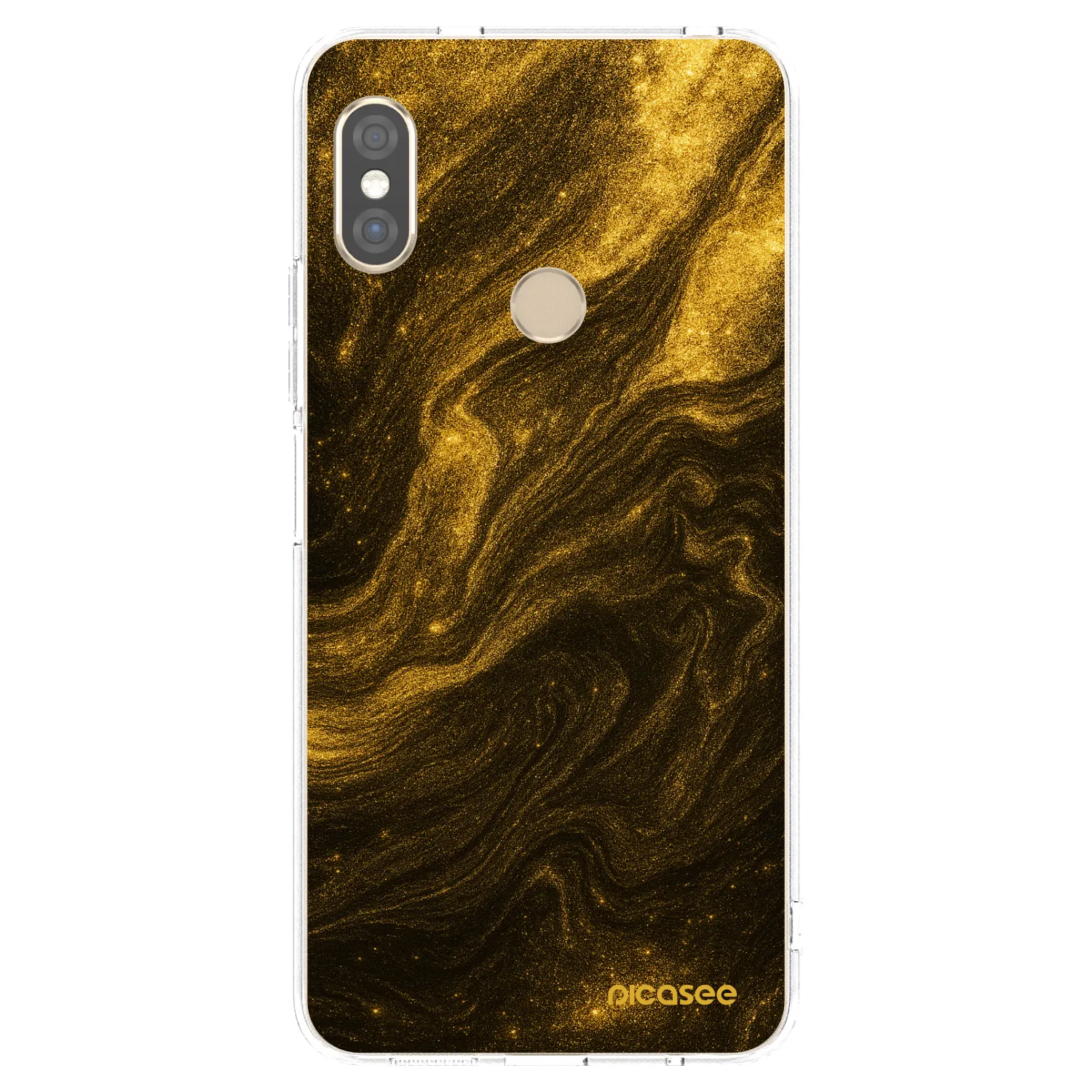 Picasee átlátszó szilikon tok az alábbi mobiltelefonokra Xiaomi Redmi Note 5 Global - Black