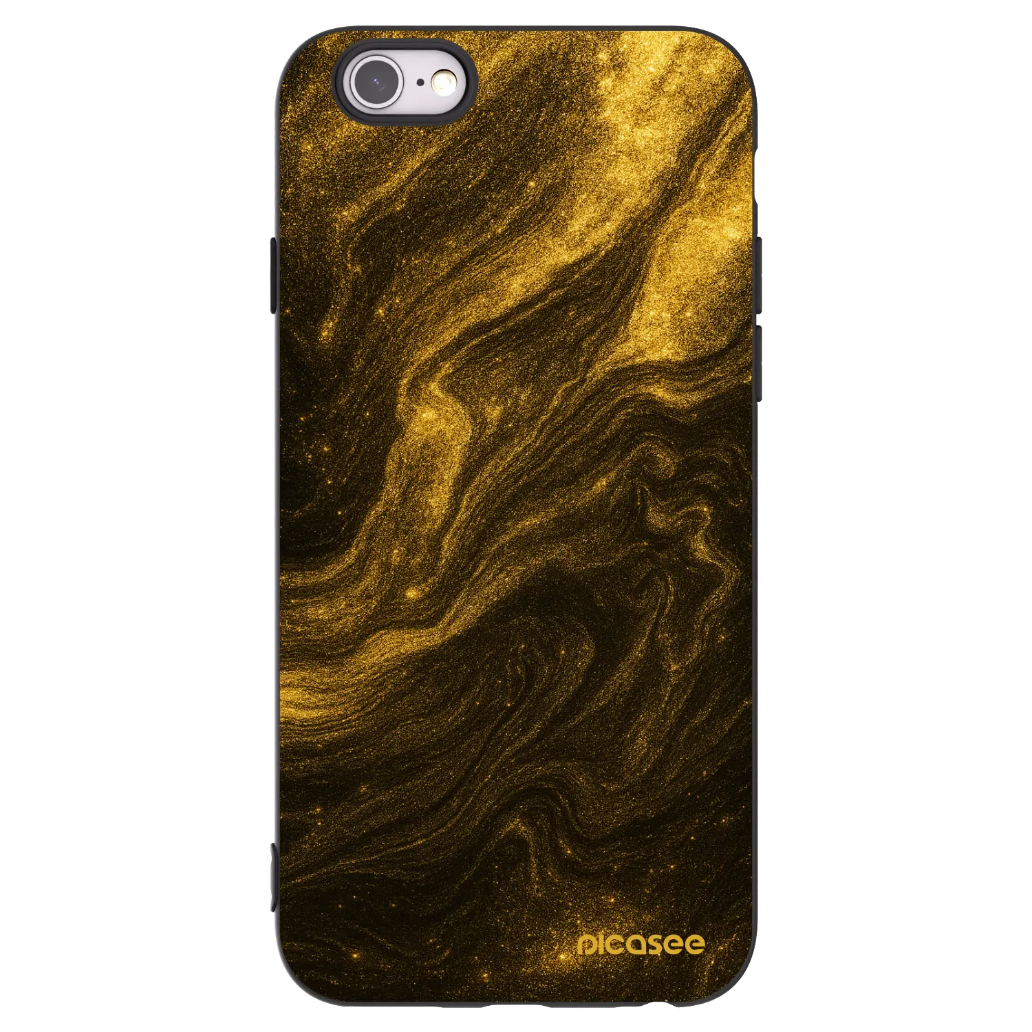 Picasee fekete szilikon tok az alábbi mobiltelefonokra Apple iPhone 6/6S - Black