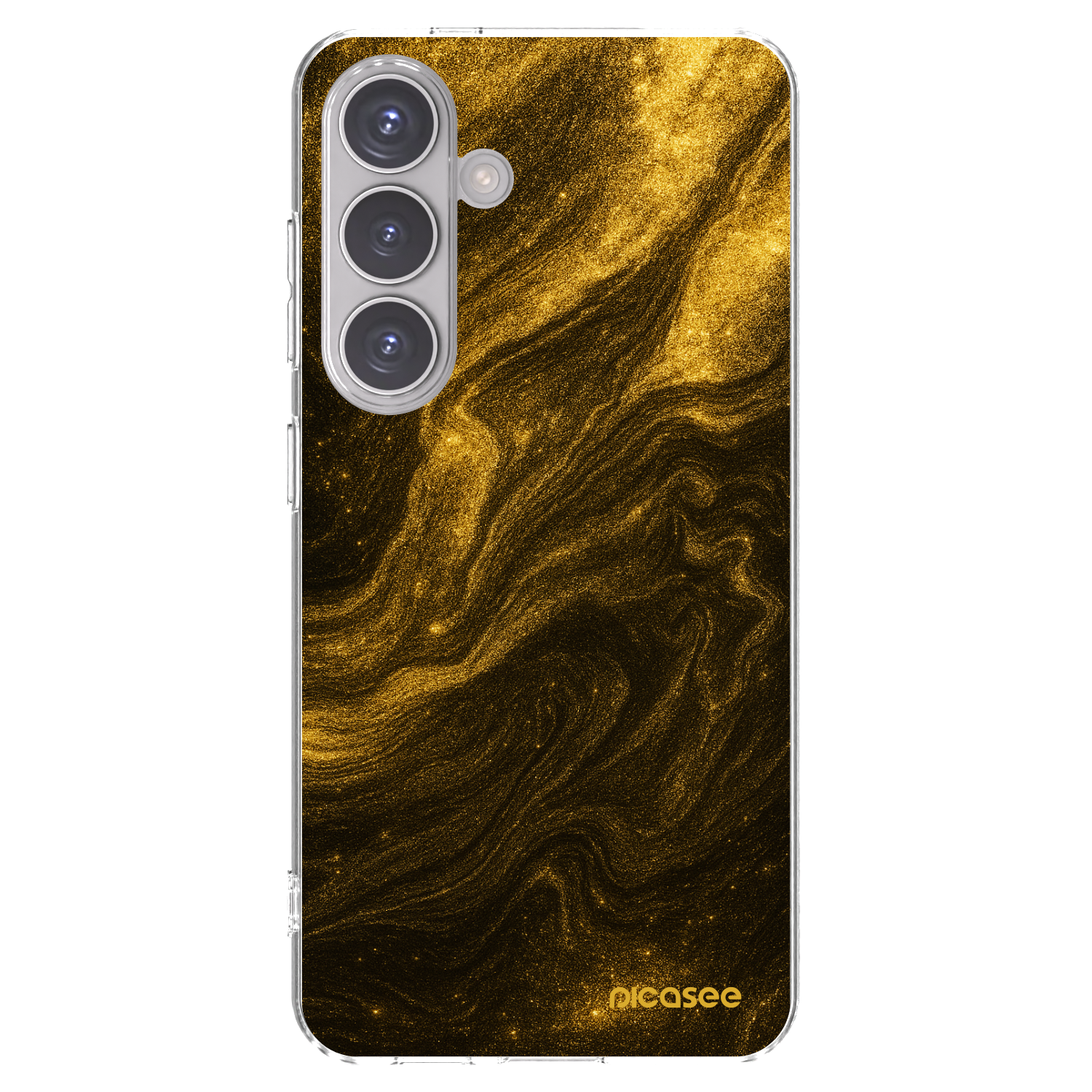 Picasee átlátszó szilikon tok az alábbi mobiltelefonokra Samsung Galaxy S24 S921B 5G - Black