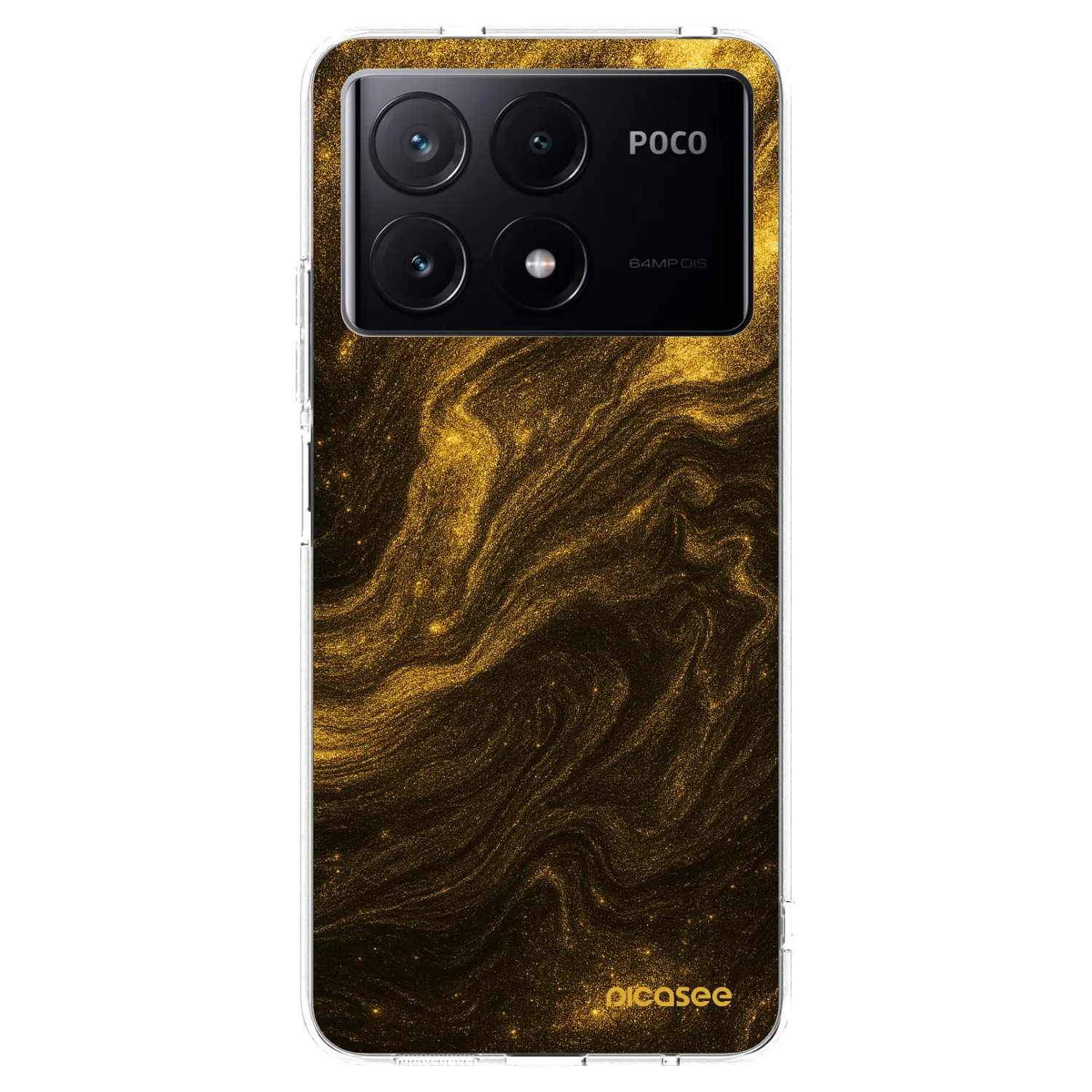 Picasee átlátszó szilikon tok az alábbi mobiltelefonokra Xiaomi Poco X6 Pro - Black