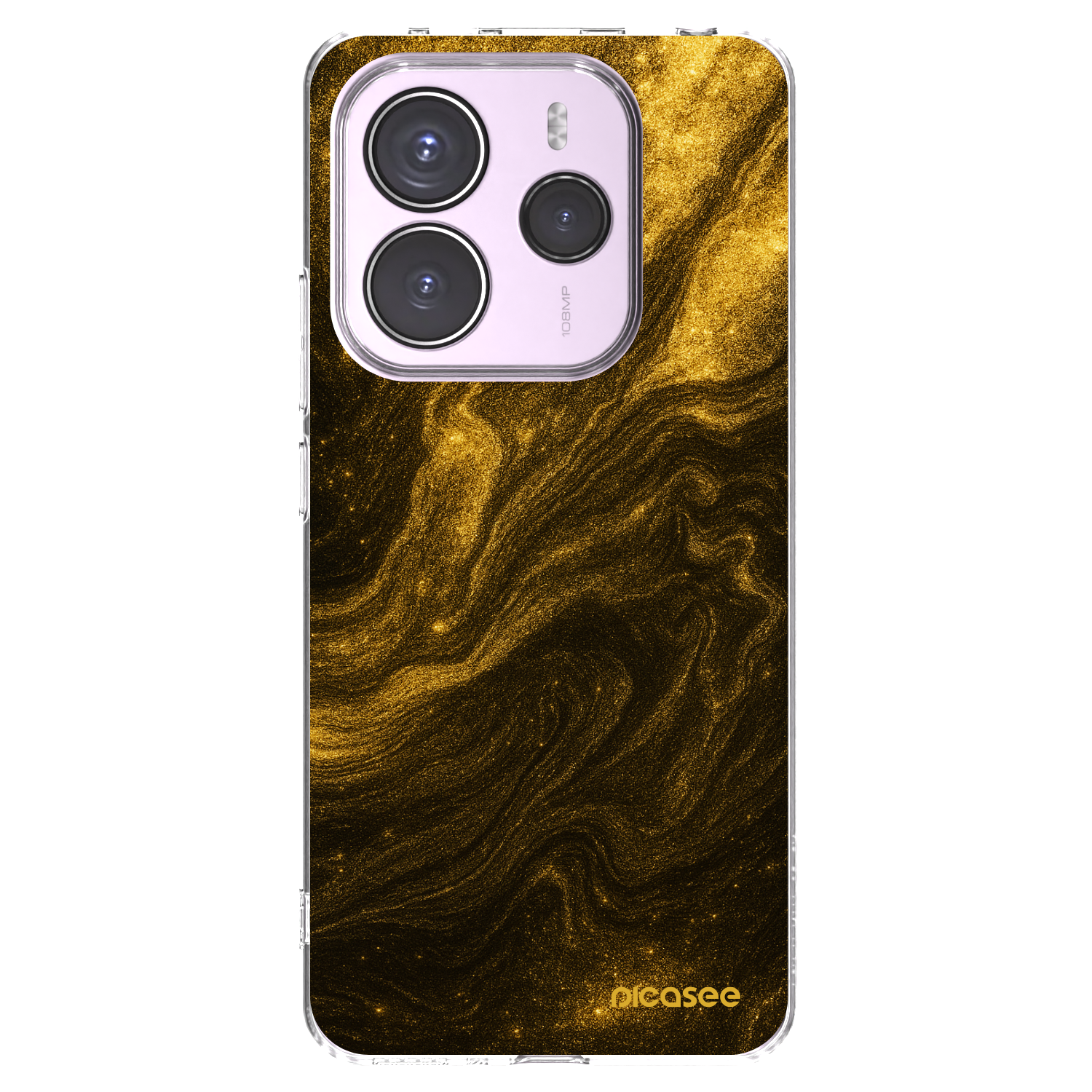 Picasee átlátszó szilikon tok az alábbi mobiltelefonokra Xiaomi Redmi Note 14 5G - Black