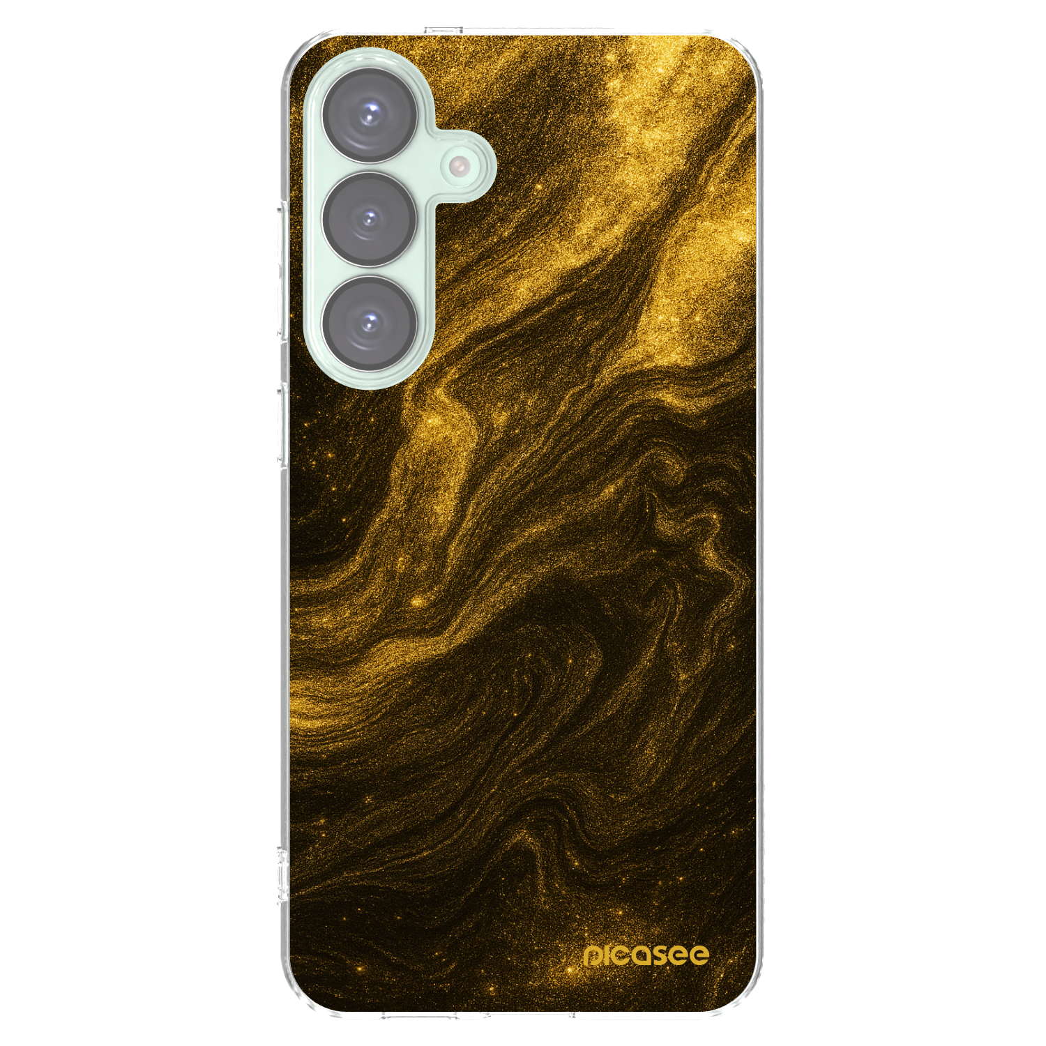 Picasee átlátszó szilikon tok az alábbi mobiltelefonokra Samsung Galaxy S25+ 5G - Black