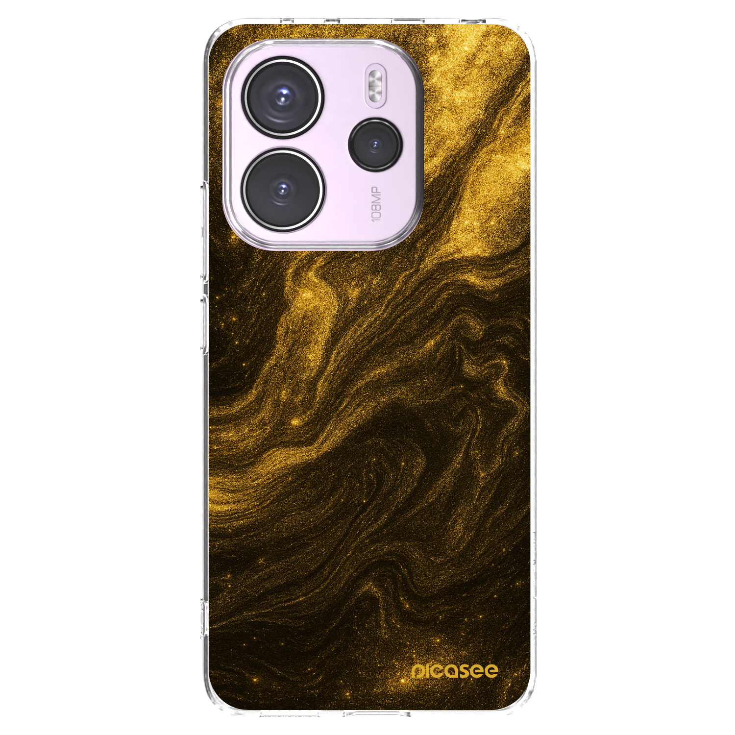 Picasee átlátszó szilikon tok az alábbi mobiltelefonokra Xiaomi Redmi Note 14 4G - Black