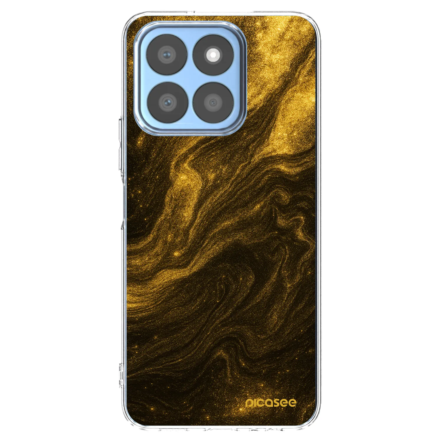 Picasee átlátszó szilikon tok az alábbi mobiltelefonokra Honor X8c - Black