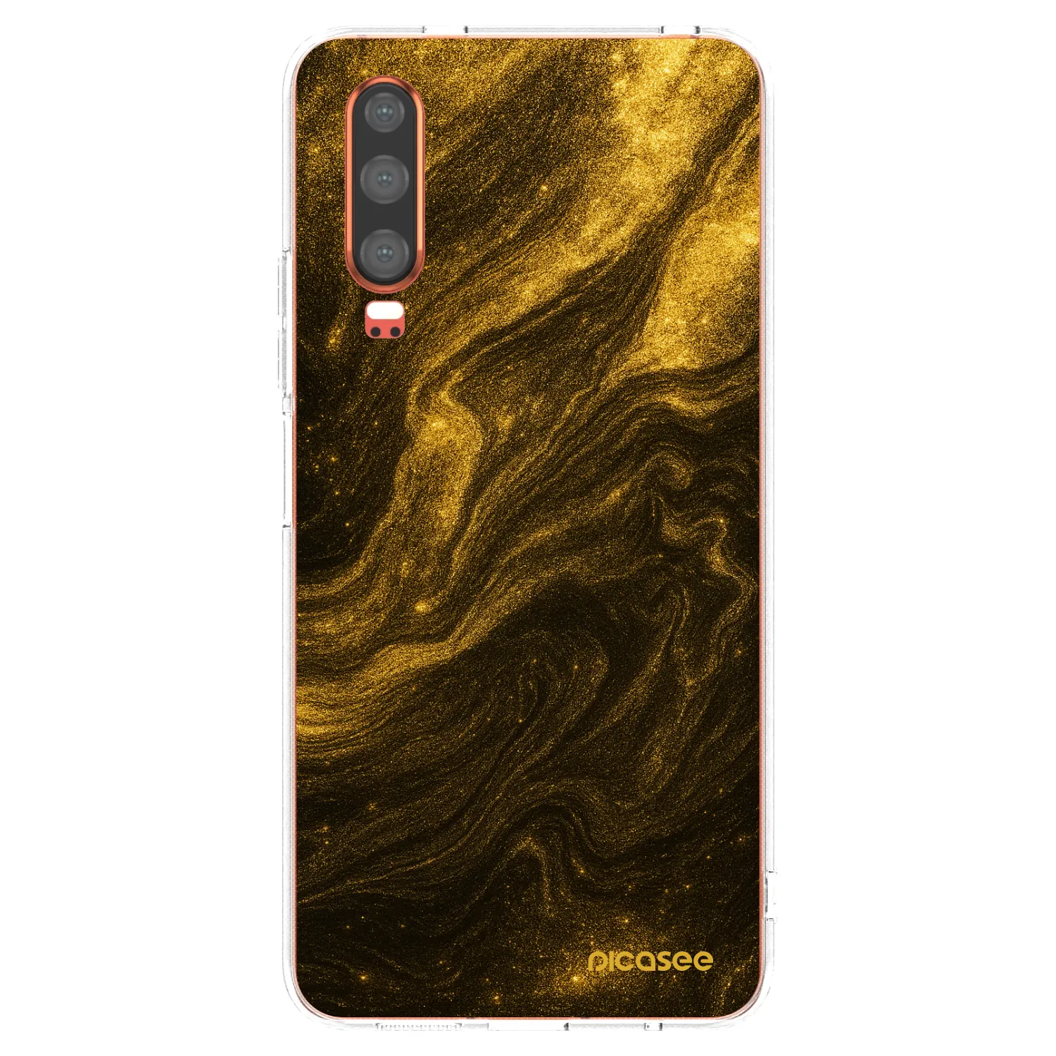 Picasee átlátszó szilikon tok az alábbi mobiltelefonokra Huawei P30 - Black