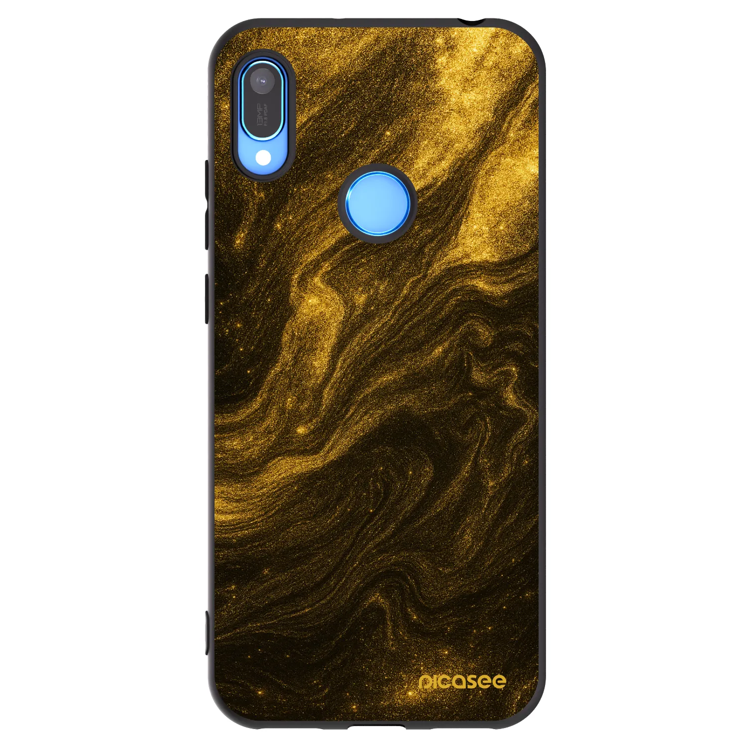 Picasee fekete szilikon tok az alábbi mobiltelefonokra Huawei Y6 2019 - Black