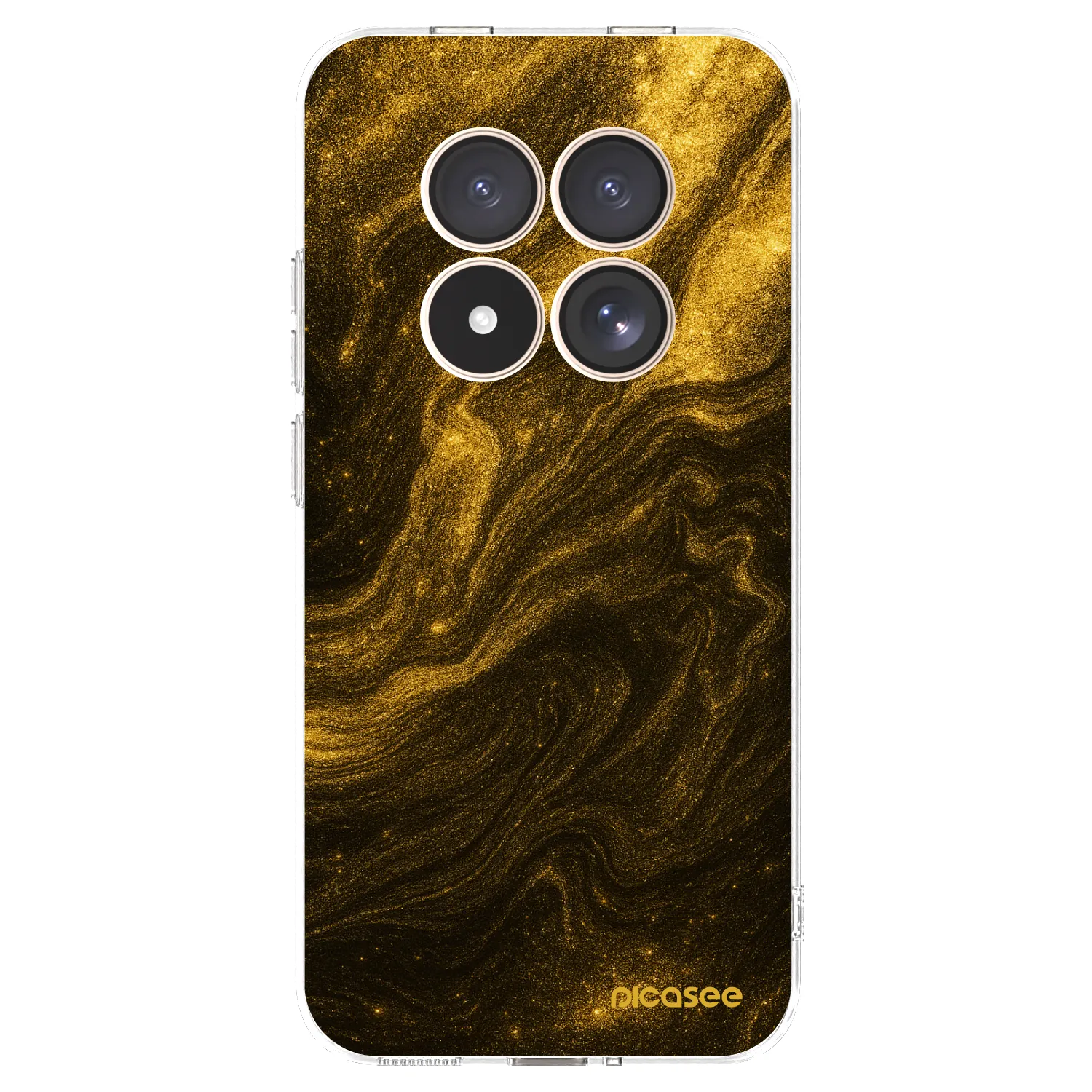 Picasee átlátszó szilikon tok az alábbi mobiltelefonokra Xiaomi Redmi Note 15 Pro 4G - Black