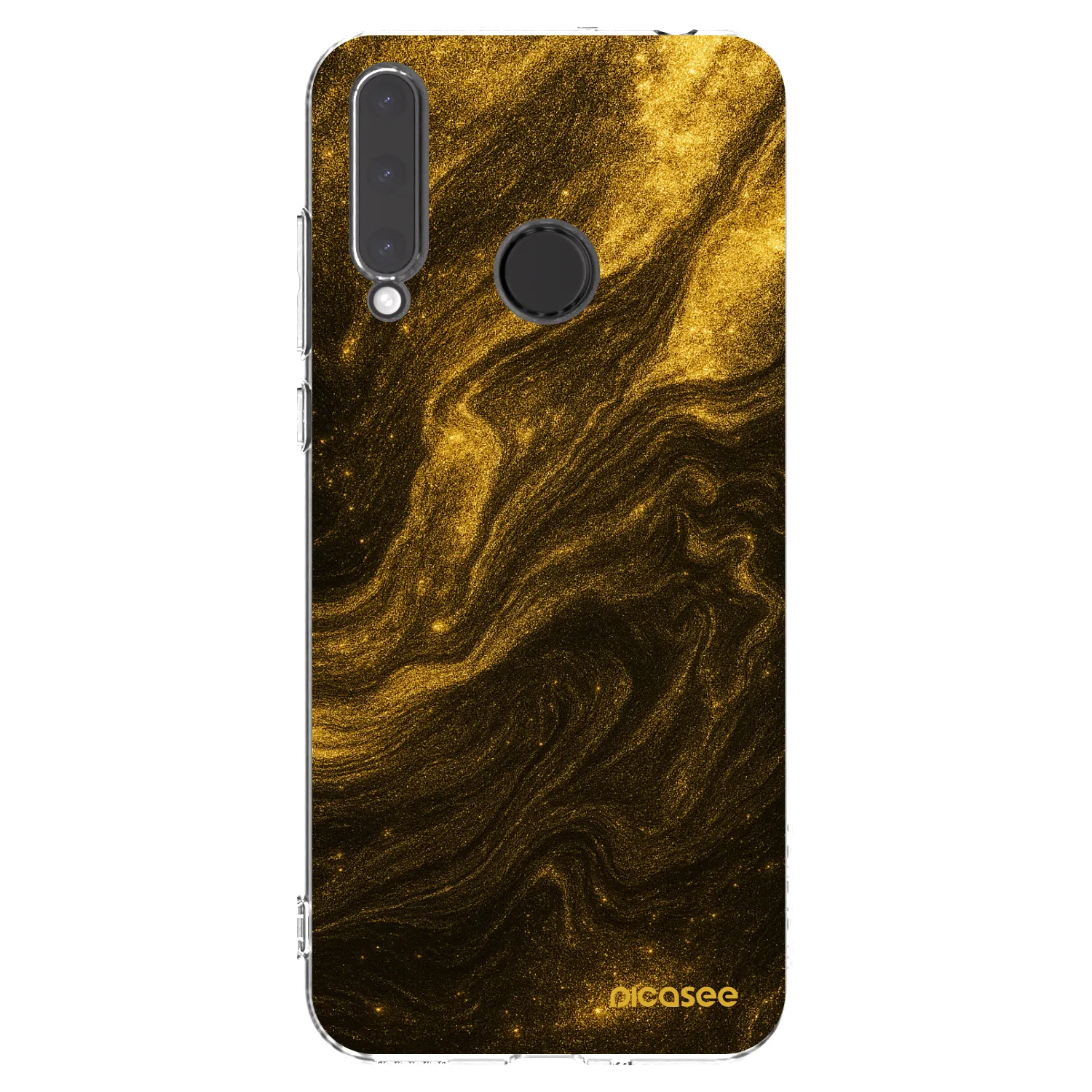 Picasee átlátszó szilikon tok az alábbi mobiltelefonokra Honor 20 Lite - Black