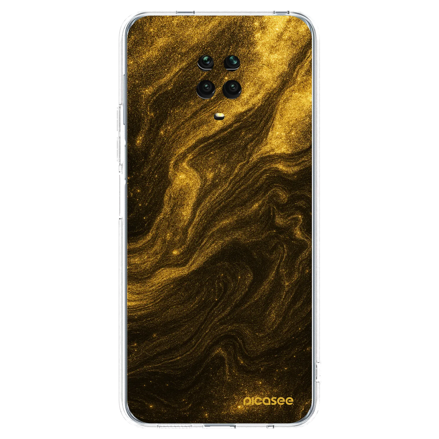 Picasee átlátszó szilikon tok az alábbi mobiltelefonokra Xiaomi Redmi Note 9S - Black