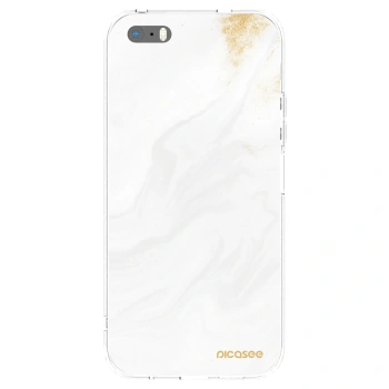 Picasee átlátszó szilikon tok az alábbi mobiltelefonokra Apple iPhone 5/5S/SE - White