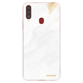 Picasee átlátszó szilikon tok az alábbi mobiltelefonokra Samsung Galaxy A20s - White