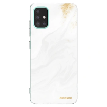 Picasee átlátszó szilikon tok az alábbi mobiltelefonokra Samsung Galaxy M31s - White