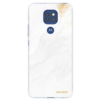 Picasee átlátszó szilikon tok az alábbi mobiltelefonokra Motorola Moto G9 Play - White
