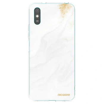 Picasee átlátszó szilikon tok az alábbi mobiltelefonokra Xiaomi Redmi 9AT - White