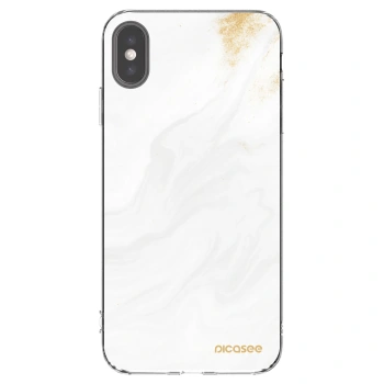 Picasee átlátszó szilikon tok az alábbi mobiltelefonokra Apple iPhone XS Max - White