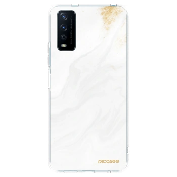 Picasee átlátszó szilikon tok az alábbi mobiltelefonokra Vivo Y11s - White