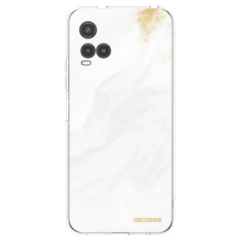 Picasee átlátszó szilikon tok az alábbi mobiltelefonokra Vivo Y33s - White