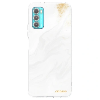 Picasee átlátszó szilikon tok az alábbi mobiltelefonokra Motorola Moto G60 - White