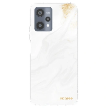 Picasee átlátszó szilikon tok az alábbi mobiltelefonokra Realme 9 Pro 5G - White