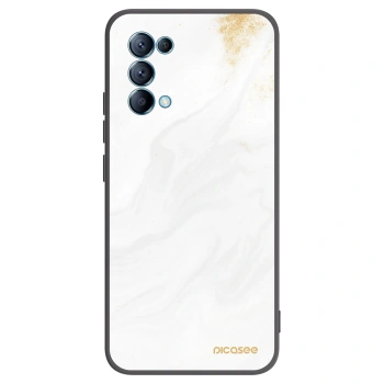 Picasee fekete szilikon tok az alábbi mobiltelefonokra OPPO Reno 5 5G - White