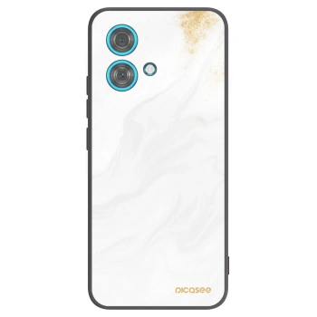 Picasee fekete szilikon tok az alábbi mobiltelefonokra Motorola Edge 40 Neo - White