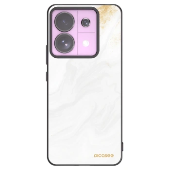 Picasee fekete szilikon tok az alábbi mobiltelefonokra Xiaomi Redmi Note 13 Pro 5G - White