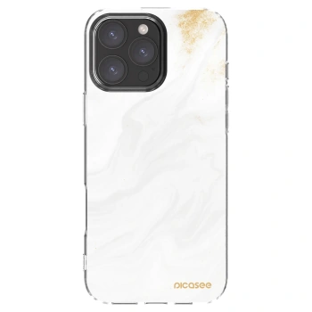 Picasee átlátszó szilikon tok az alábbi mobiltelefonokra Apple iPhone 16 Pro Max - White