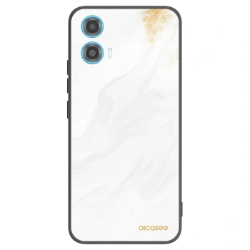 Picasee fekete szilikon tok az alábbi mobiltelefonokra Motorola Moto G34 5G - White
