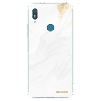 Picasee átlátszó szilikon tok az alábbi mobiltelefonokra Huawei Y6 2019 - White