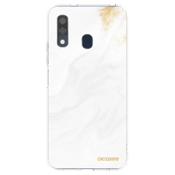 Picasee átlátszó szilikon tok az alábbi mobiltelefonokra Samsung Galaxy A40 A405F - White