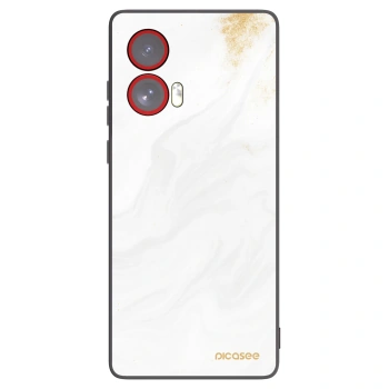 Picasee fekete szilikon tok az alábbi mobiltelefonokra Motorola Edge 50 Fusion - White