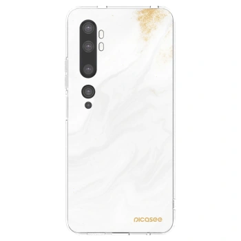 Picasee átlátszó szilikon tok az alábbi mobiltelefonokra Xiaomi Mi Note 10 (Pro) - White